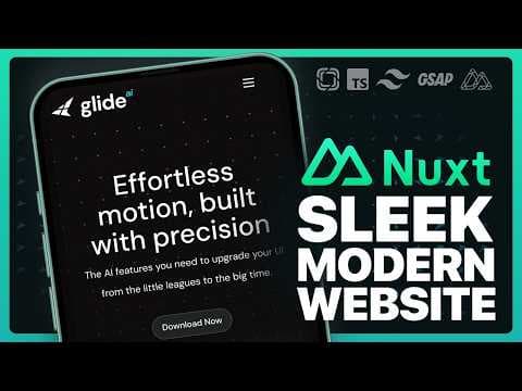 Learn Nuxt, GSAP, Tailwind, and Prismic to build a dark, mordern, sleek website - Full Course 2025